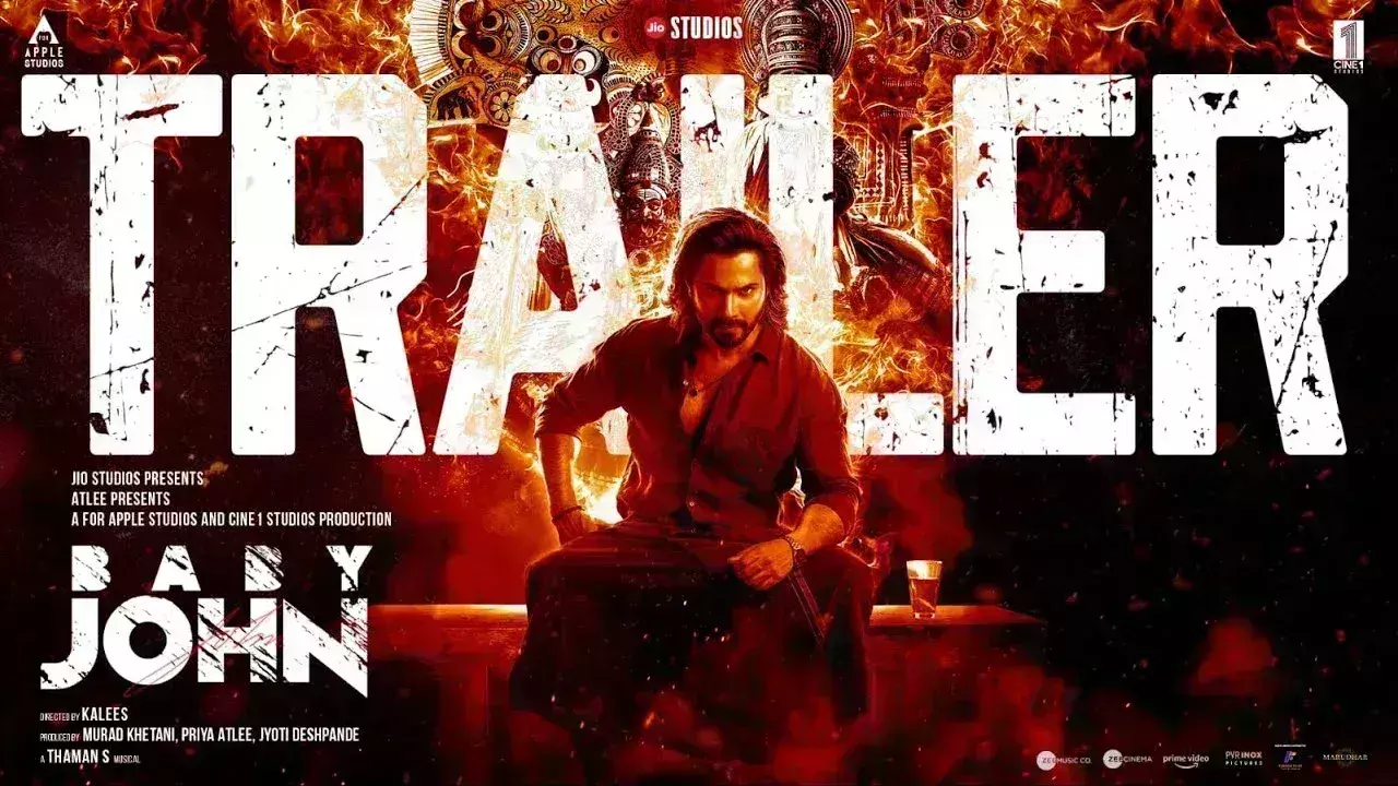 वरुण धवन की फिल्म बेबी जॉन का ट्रेलर जारी, जबरदस्त एक्शन करते नजर आए अभिनेता वरुण धवन की फिल्म बेबी जॉन का ट्रेलर जारी, जबरदस्त एक्शन करते नजर आए अभिनेता