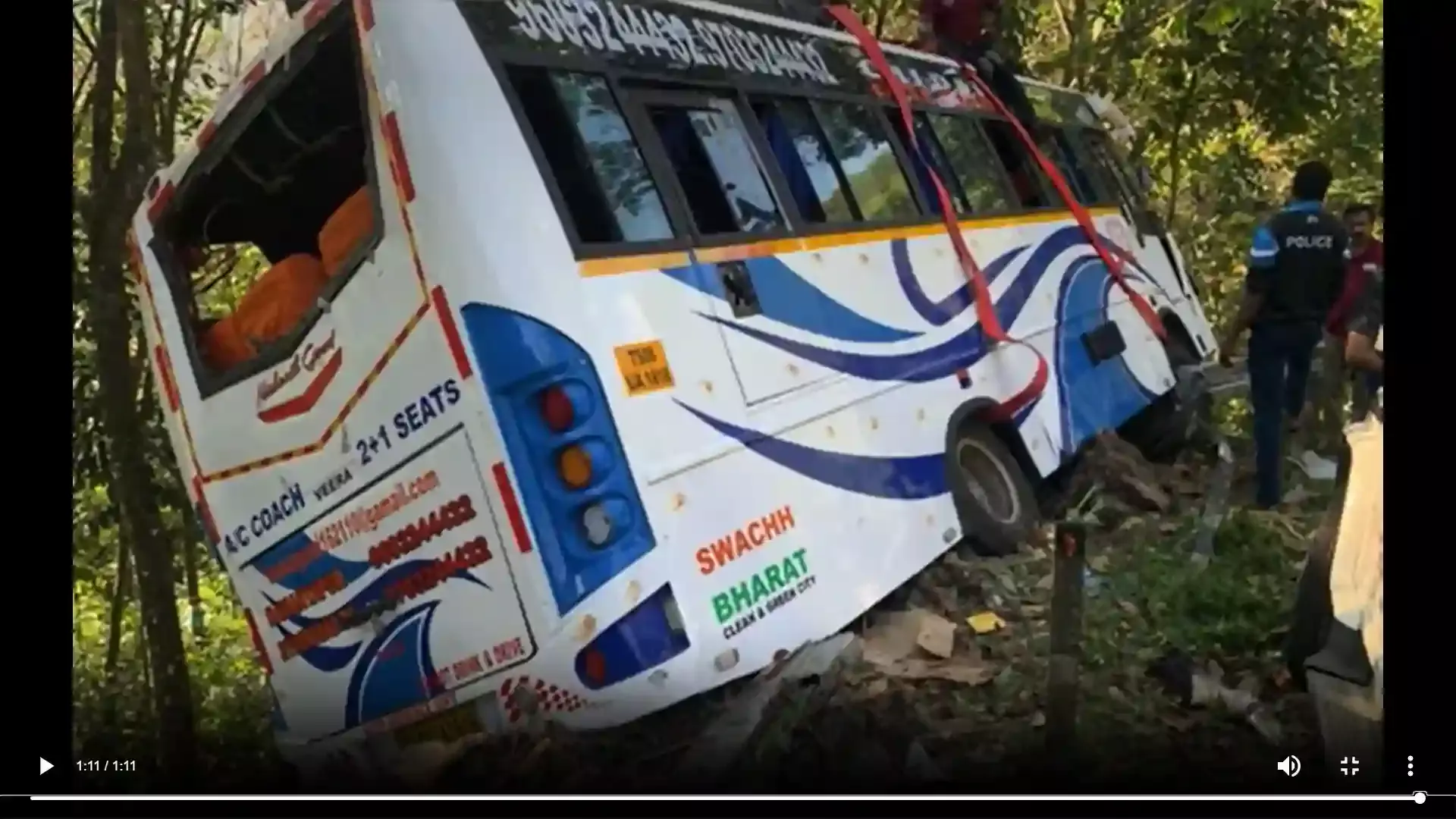 Accident involving Sabarimala Pilgrim Group from Andhra Pradesh - Loss of one life