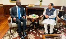 जेपी नड्डा ने एंटीगुआ के विदेश मंत्री से की मुलाकात, स्वास्थ्य सहयोग पर चर्चा