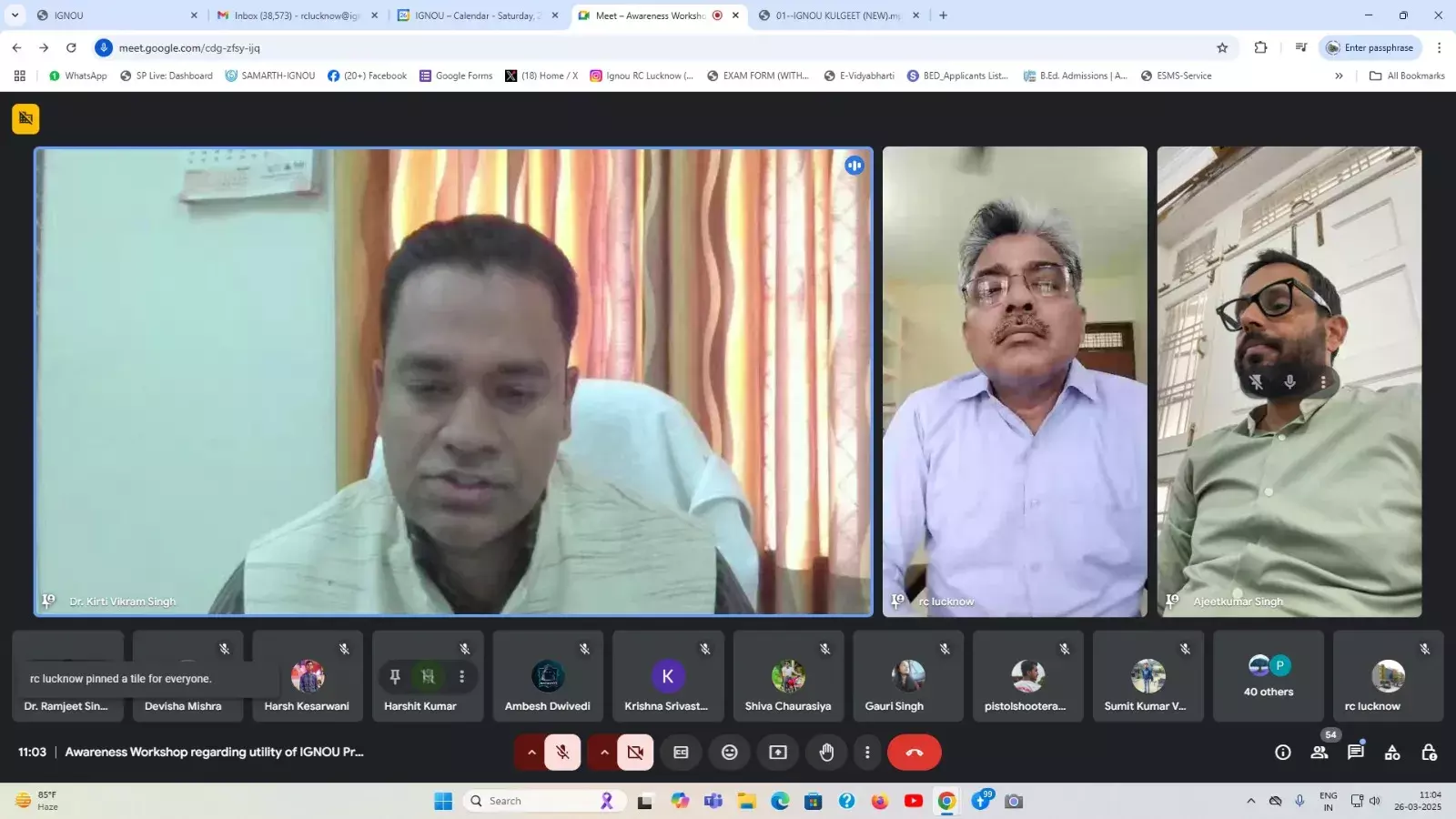 छात्रों में व्यावहारिक कौशल प्रदान करता है इग्नू के कार्यक्रमः प्रो0 हिमांशु शेखर छात्रों में व्यावहारिक कौशल प्रदान करता है इग्नू के कार्यक्रमः प्रो0 हिमांशु शेखर