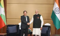 PM meets Senior General Min Aung Hlaing of Myanmar