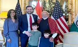 प्रधानमंत्री नरेंद्र मोदी और अमरीका के उपराष्ट्रपति जे. डी. वेंस के बीच आज नई दिल्ली में बातचीत