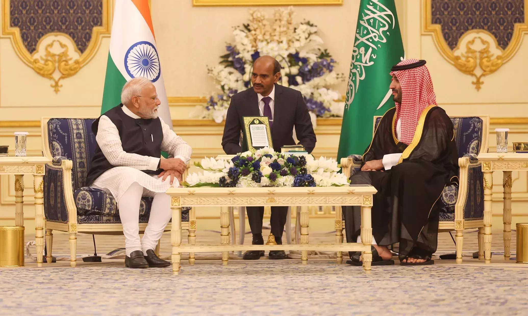 Prime Minister meets with High Royal Highness the Crown Prince and Prime Minister of the Kingdom of Saudi Arabia and co-chairs the India–Saudi Arabia Strategic Partnership Council