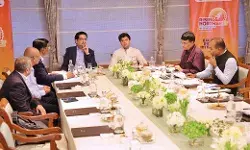 Union Minister Shri Jyotiraditya Scindia Holds Investor Interactions in Mumbai; Ambani, Birla, Tata Express Interest in Northeast Region Union Minister Shri Jyotiraditya Scindia Holds Investor Interactions in Mumbai; Ambani, Birla, Tata Express Interest in Northeast Region