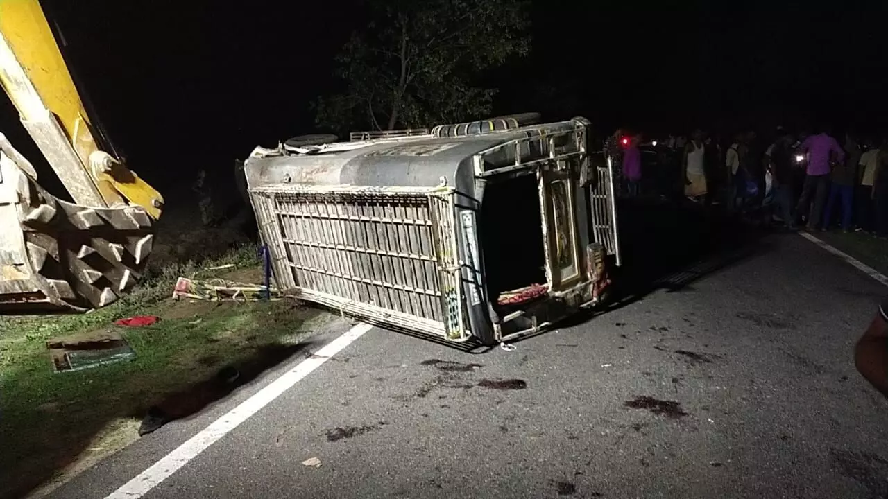 बारातियों से भरी गाड़ी और डीजे वाहन में जोरदार टक्कर, चार की मौत, दस घायल बारातियों से भरी गाड़ी और डीजे वाहन में जोरदार टक्कर, चार की मौत, दस घायल