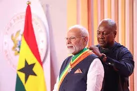 PM Modi Conferred with Ghana’s Top Honour; India-Ghana Sign 4 MoUs