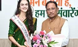 मुख्यमंत्री श्री साय से मिस यूनिवर्स छत्तीसगढ़ डॉ. अंजली पवार ने की मुलाकात