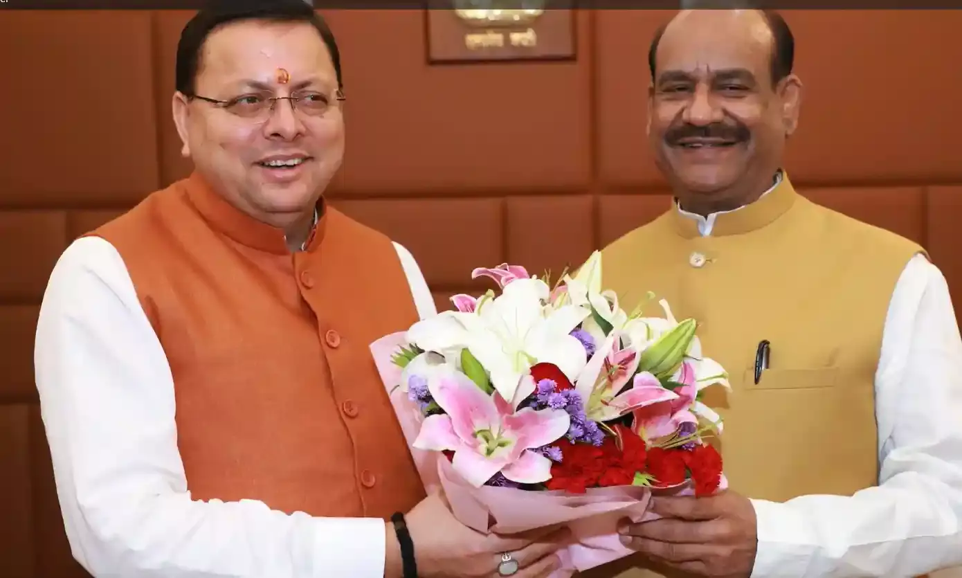उत्तराखंड : मुख्यमंत्री ने लोकसभा अध्यक्ष ओम बिड़ला से की शिष्टाचार भेंट