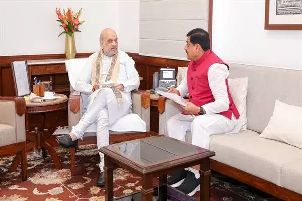 भोपाल- मुख्यमंत्री डॉ. यादव ने केंद्रीय गृह एवं सहकारिता मंत्री अमित शाह से नई दिल्ली में की सौजन्य भेंट