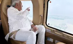 पटना:सीएम नितीश ने बाढ़ से प्रभावित इलाकों का लिया जायजा