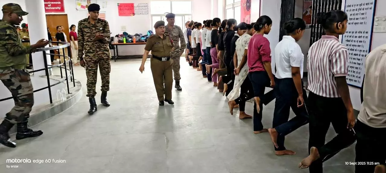 ख़्वाजा मुईनुद्दीन चिश्ती भाषा विश्वविद्यालय में एनसीसी नामांकन कार्यक्रम सम्पन्न