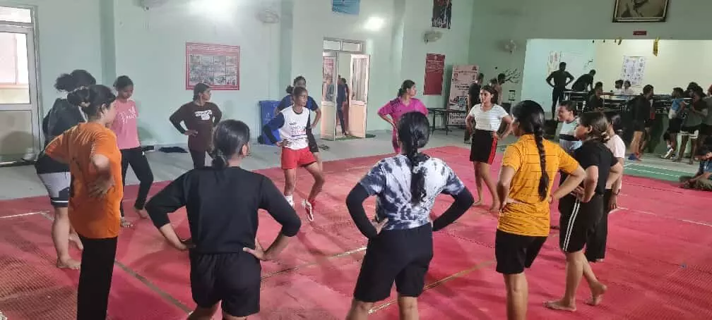 ख़्वाजा मुईनुद्दीन चिश्ती भाषा विश्वविद्यालय में कबड्डी चयन ट्रायल आयोजित