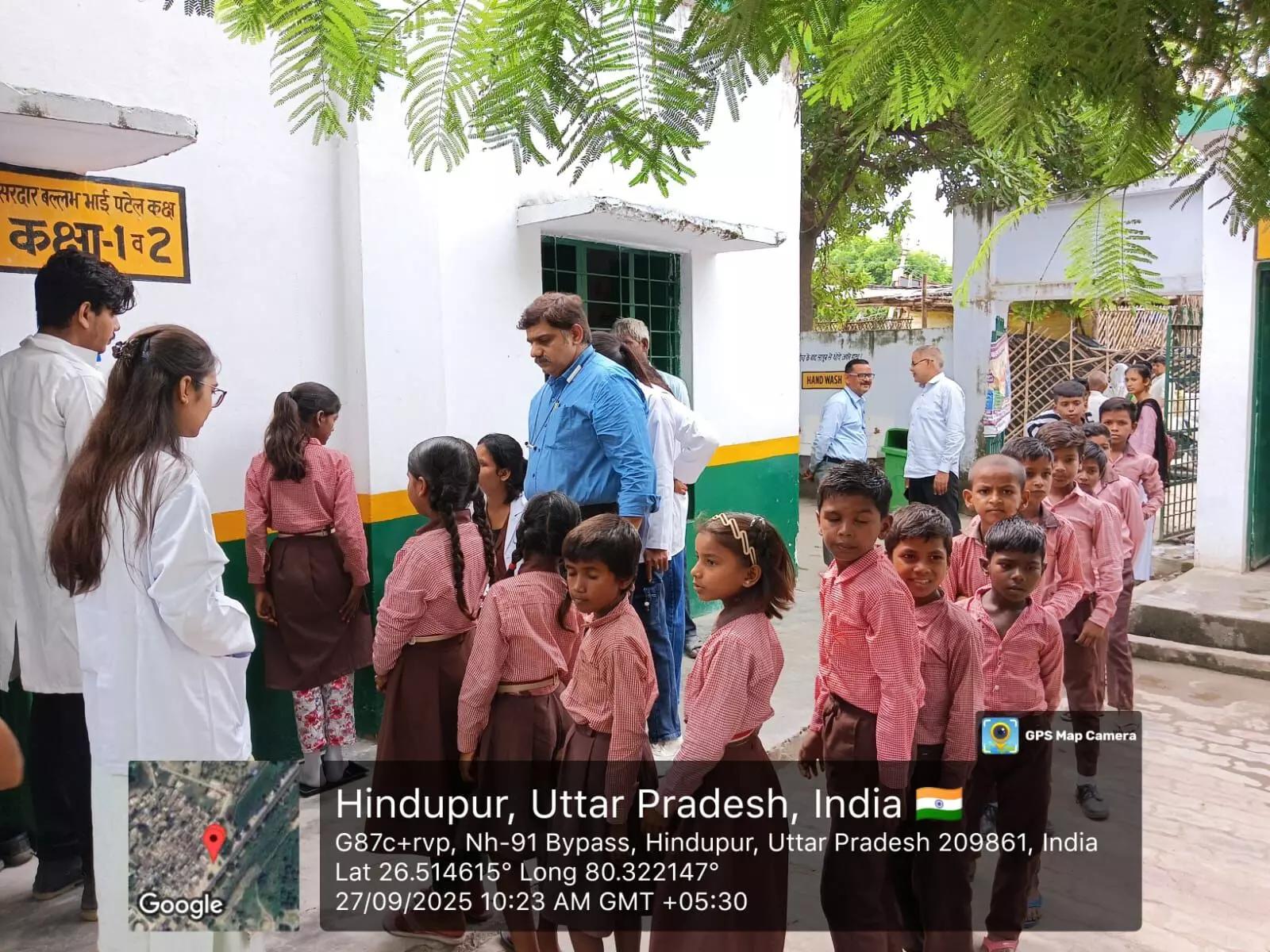 स्कूल ऑफ हेल्थ साइंसेस विभाग के द्वारा सेवा पखवाड़ा के अन्तर्गत प्राथमिक विद्यालय में एक स्वास्थ्य शिविर का आयोजन किया गया