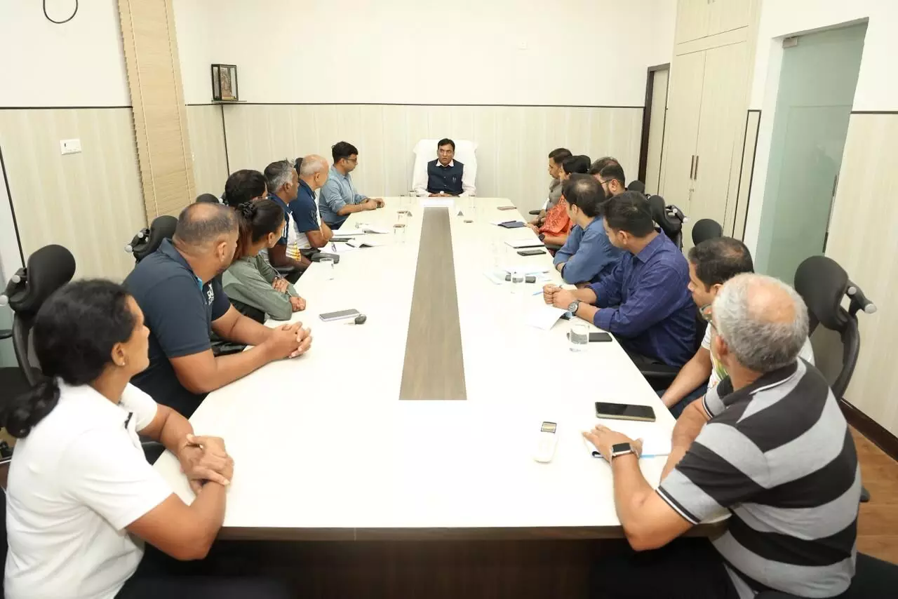 सोनीपत: SAI केंद्र में मंत्री मांडविया ने खिलाड़ियों से की मुलाकात सोनीपत: SAI केंद्र में मंत्री मांडविया ने खिलाड़ियों से की मुलाकात