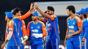 India defeated Australia by five wickets in the third T20I at Hobart, led by Washington Sundar’s 49, leveling the five-match series 1-1