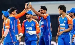 India defeated Australia by five wickets in the third T20I at Hobart, led by Washington Sundar’s 49, leveling the five-match series 1-1 India defeated Australia by five wickets in the third T20I at Hobart, led by Washington Sundar’s 49, leveling the five-match series 1-1