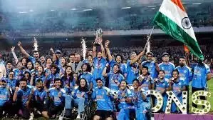 The Women in Blue defeated SouthAfrica to script a historic title win.