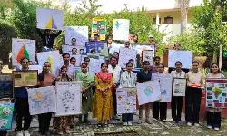 भूगोल विभाग के छात्राओं ने पोस्टर प्रतियोगिता के माध्यम से दिया पर्यावरण संरक्षण का संदेश भूगोल विभाग के छात्राओं ने पोस्टर प्रतियोगिता के माध्यम से दिया पर्यावरण संरक्षण का संदेश