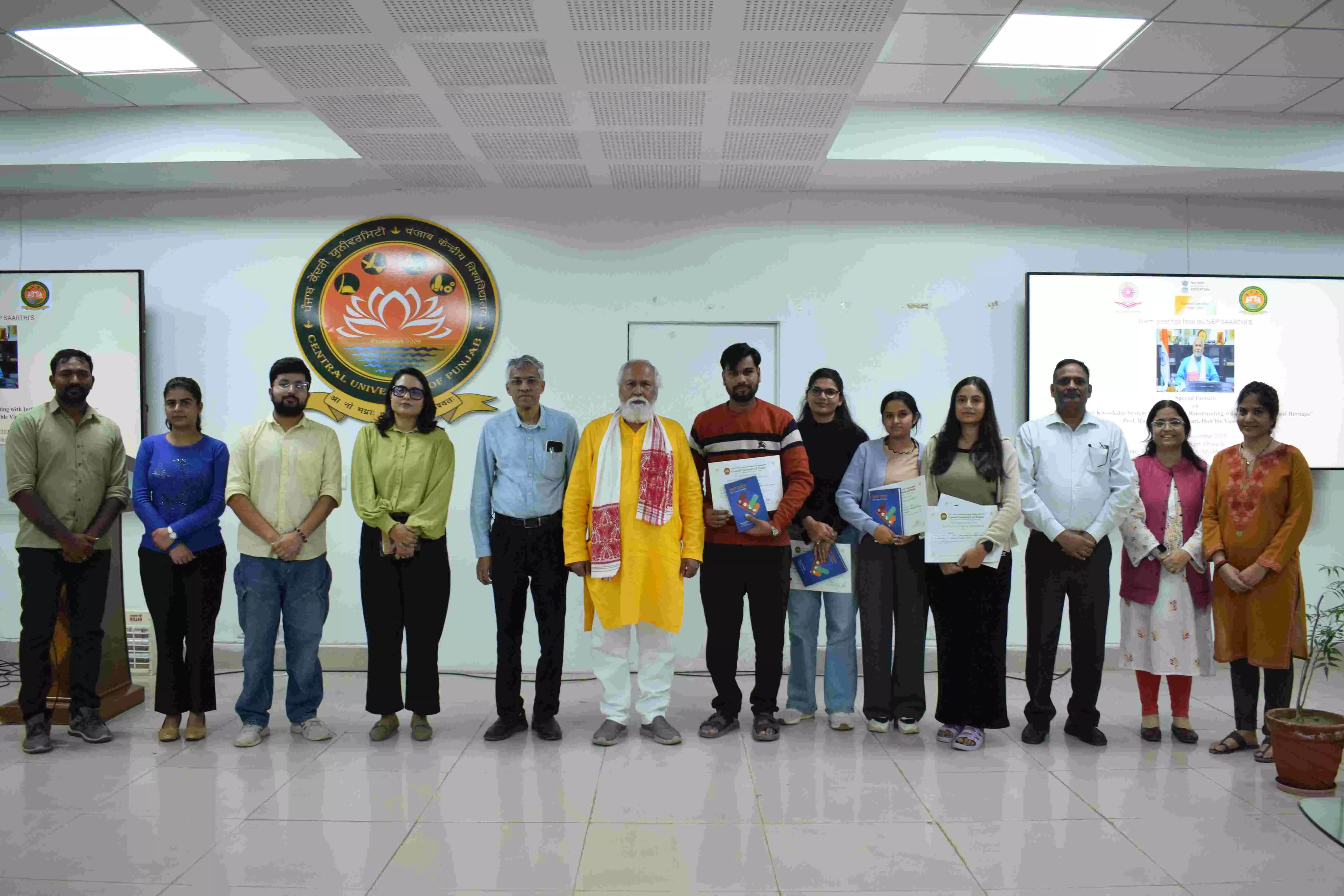 Prof. Raghavendra P. Tiwari  delivered a lecture on “Indian Education System and NEP-2020”