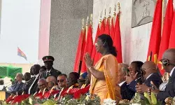 PRESIDENT OF INDIA PARTICIPATES IN THE CELEBRATIONS OF THE 50TH ANNIVERSARY OF ANGOLAS INDEPENDENCE PRESIDENT OF INDIA PARTICIPATES IN THE CELEBRATIONS OF THE 50TH ANNIVERSARY OF ANGOLAS INDEPENDENCE