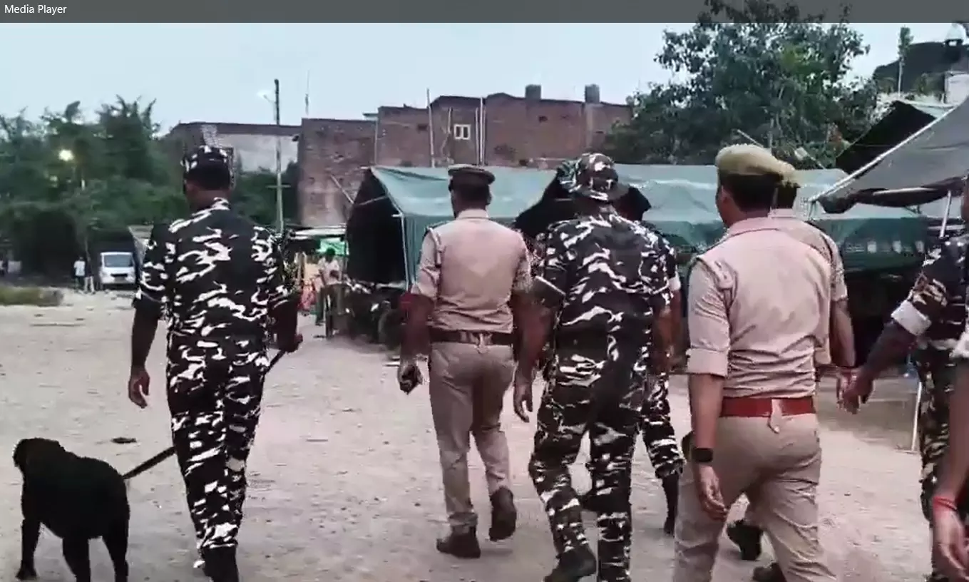 महराजगंजः अयोध्या कार्यक्रम को देखते हुए भारत नेपाल सीमा पर बढ़ी सुरक्षा