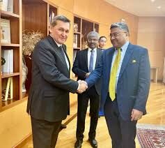 विदेश मंत्रालय के सचिव सिबी जॉर्ज और तुर्कमेनिस्तान के विदेश मंत्री राशिद मेरेदोव ने भेंट की