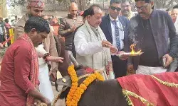 गयाजी गौरक्षणी गोशाला में उप मुख्यमंत्री विजय कुमार सिन्हा का दौरा