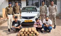 कबीरधाम जिले में लगभग 16 किलो गांजे के साथ 3 अंतर्राज्यीय तस्कर गिरफ्तार