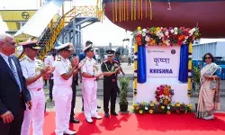 LAUNCH OF FIRST CADET TRAINING SHIP - KRISHNA AT M/s L&T, KATTUPALLI, CHENNAI LAUNCH OF FIRST CADET TRAINING SHIP - KRISHNA AT M/s L&T, KATTUPALLI, CHENNAI