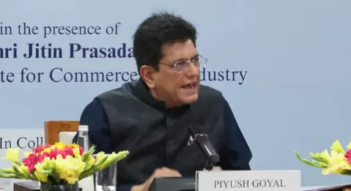 अगले 25 वर्षों में देश को सबसे तेजी से बढ़ती अर्थव्यवस्था बनाए रखने में निर्यात की अहम भूमिका होगी: पीयूष गोयल अगले 25 वर्षों में देश को सबसे तेजी से बढ़ती अर्थव्यवस्था बनाए रखने में निर्यात की अहम भूमिका होगी: पीयूष गोयल