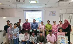 भाषा विवि में हुआ पोस्टर मेकिंग प्रतियोगिता का आयोजन