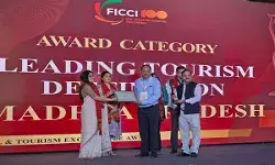 एमपी टूरिज्म को मिला लीडिंग टूरिज्म डेस्टीनेशन का प्रतिष्ठित सम्मान