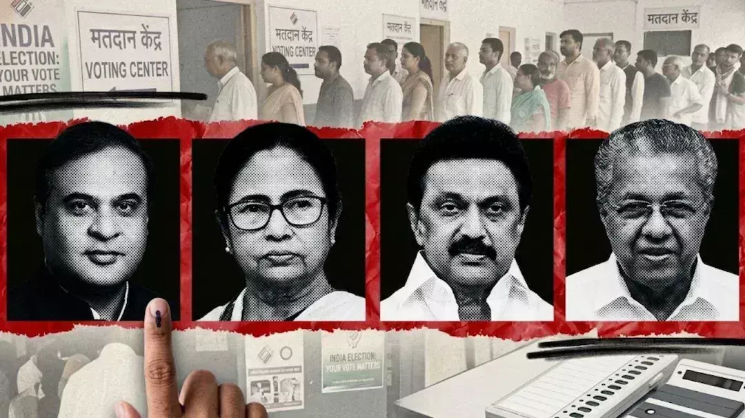 विधानसभा चुनाव के लिए मतगणना जारी, पश्चिम बंगाल और असम में भाजपा को बढ़त, तमिलनाडु में टीवीके और केरलम में कांग्रेस आगे