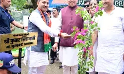 भीमताल झील सौंदर्यीकरण के लिए लगाए जाएंगे बोगनबेलिया के पौधे, मुख्यमंत्री ने की पौधारोपण की शुरुआत