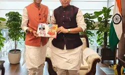 रक्षा मंत्री राजनाथ सिंह से मिले रक्षा राज्यमंत्री संजय सेठ रक्षा मंत्री राजनाथ सिंह से मिले रक्षा राज्यमंत्री संजय सेठ
