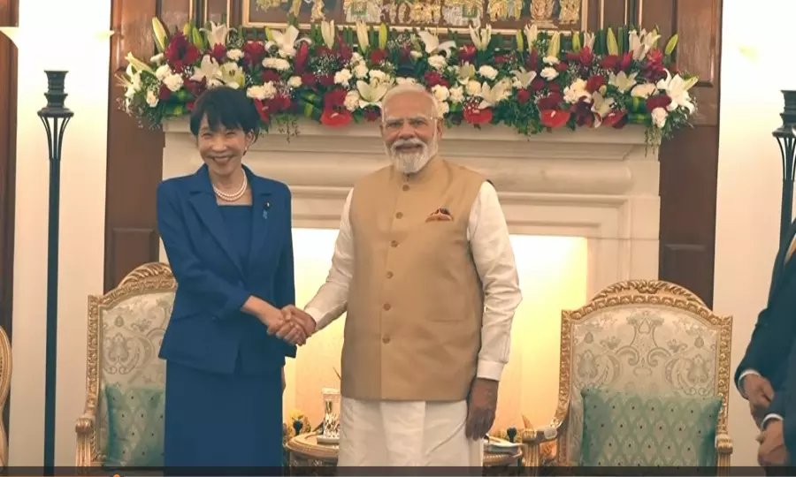 INDIA-JAPAN: पीएम मोदी और जापान की प्रधानमंत्री की मुलाक़ात INDIA-JAPAN: पीएम मोदी और जापान की प्रधानमंत्री की मुलाक़ात