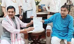 केंद्रीय मंत्री तोखन साहू ने नितिन गडकरी से की मुलाकात