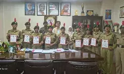 भाषा विवि के NCC कैडेट्स ने पाया ‘A’ ग्रेड, ‘B’ प्रमाण-पत्र से हुए सम्मानित