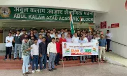 तिरंगे की शान में गूंजा भाषा विवि परिसर, विधि अध्ययन संकाय की तिरंगा यात्रा में उमड़ा राष्ट्रभक्ति का उत्साह