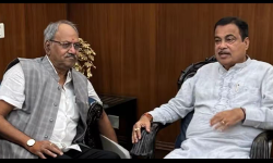 केंद्रीय मंत्री नितिन गडकरी से मिले सांसद बृजमोहन अग्रवाल