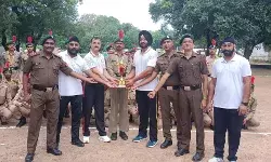 56 यूपी बटालियन एन सी सी के वार्षिक प्रशिक्षण शिविर के दौरान सैन्य उपकरण देखकर अति उत्साहित हुए एनसीसी कैडेट्स