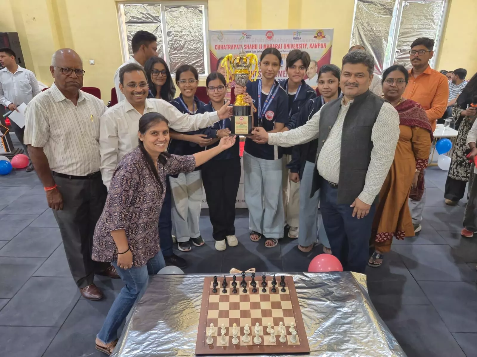 सीएसजेएमयू में उत्तर क्षेत्रीय अंतर-विश्वविद्यालय महिला शतरंज प्रतियोगिता का भव्य समापन; दिल्ली विश्वविद्यालय बना चैंपियन सीएसजेएमयू में उत्तर क्षेत्रीय अंतर-विश्वविद्यालय महिला शतरंज प्रतियोगिता का भव्य समापन; दिल्ली विश्वविद्यालय बना चैंपियन