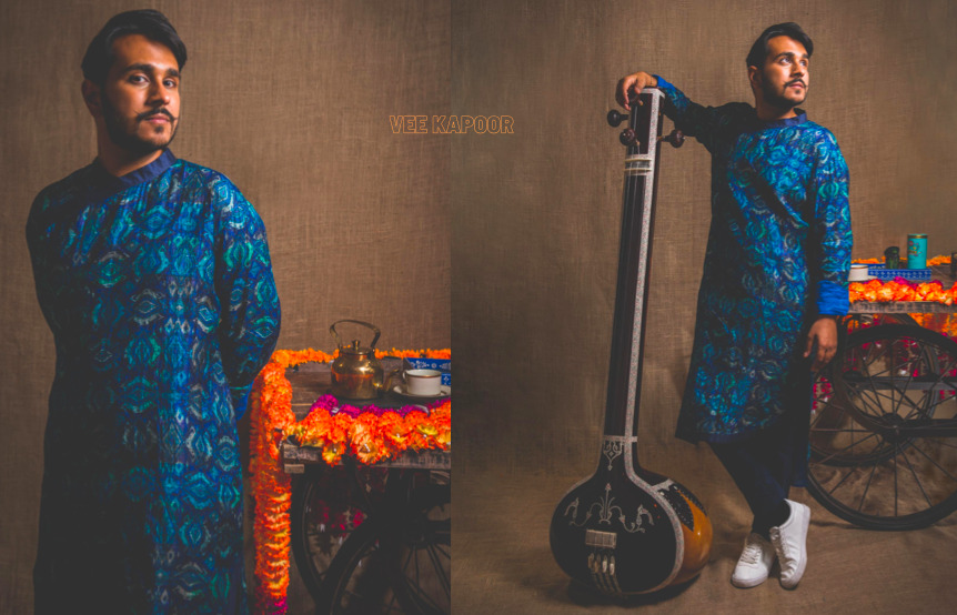 Singer Vee Kapoor collaborates with Bespoke Menswear Designer Saran Kohli