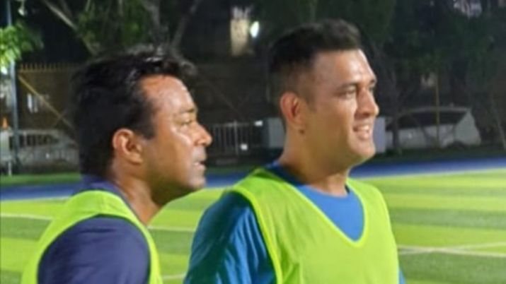M S Dhoni, Leander Paes and Arjun Kapoor spotted together for an event in Mumbai M S Dhoni, Leander Paes and Arjun Kapoor spotted together for an event in Mumbai
