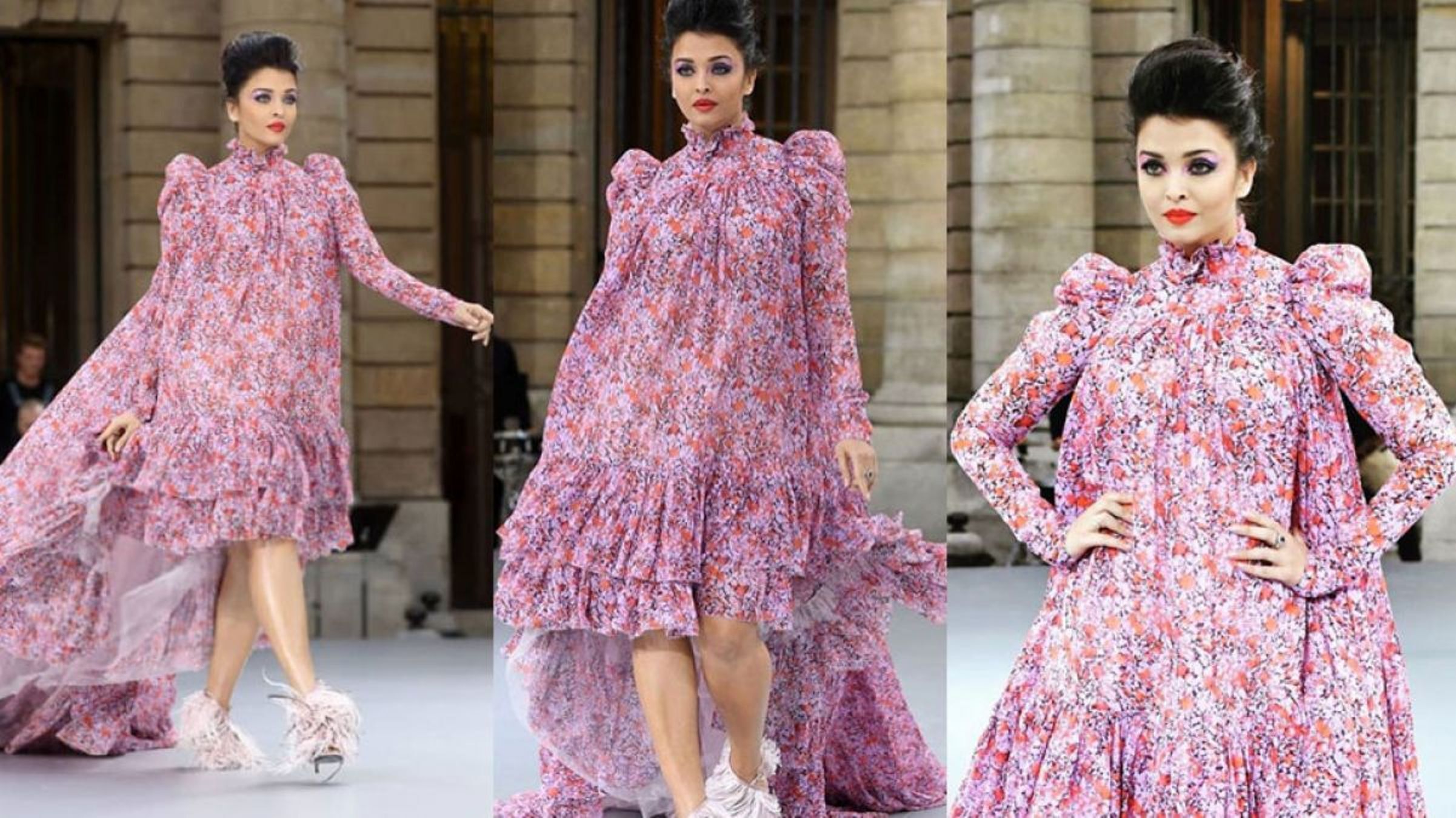 पेरिस फैशन वीक : ऐश्वर्या फ्लोरल ड्रेस में लग रही खूबसूरत!