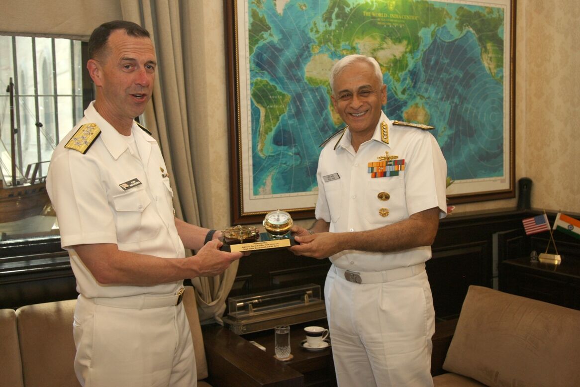 Admiral John Michael Richardson, Chief of Naval Operations United States Navy visit to India