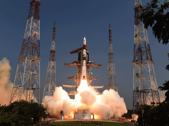 PSLV-C45 successfully launches EMISAT and 28 customer satellites
