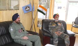 वायु सेना उप प्रमुख का लद्दाख दौरा