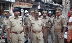 बिजनौर : दीपावली पर पुलिस चेकिंग