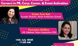 Careers in PR, Corp communications and Event Careers in PR, Corp communications and Event